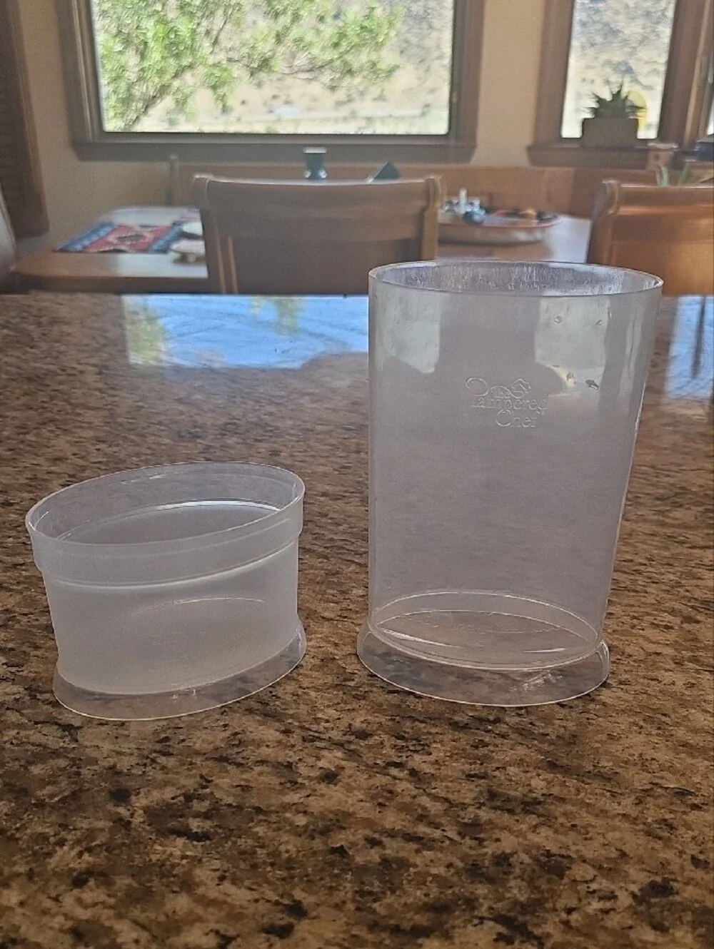 Pampered Chef manual Hand Food Chopper &  Measuring Cup